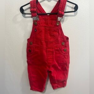 Red Jean Overalls
